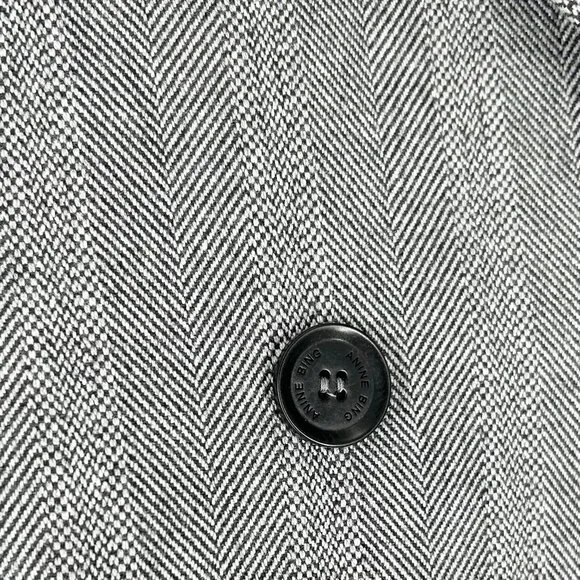 NWT Anine Bing Becky Double Breasted Herringbone Blazer Jacket - Picture 5 of 9
